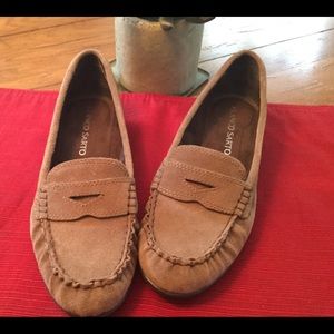 Franco Sarto Suede Loafers EUC